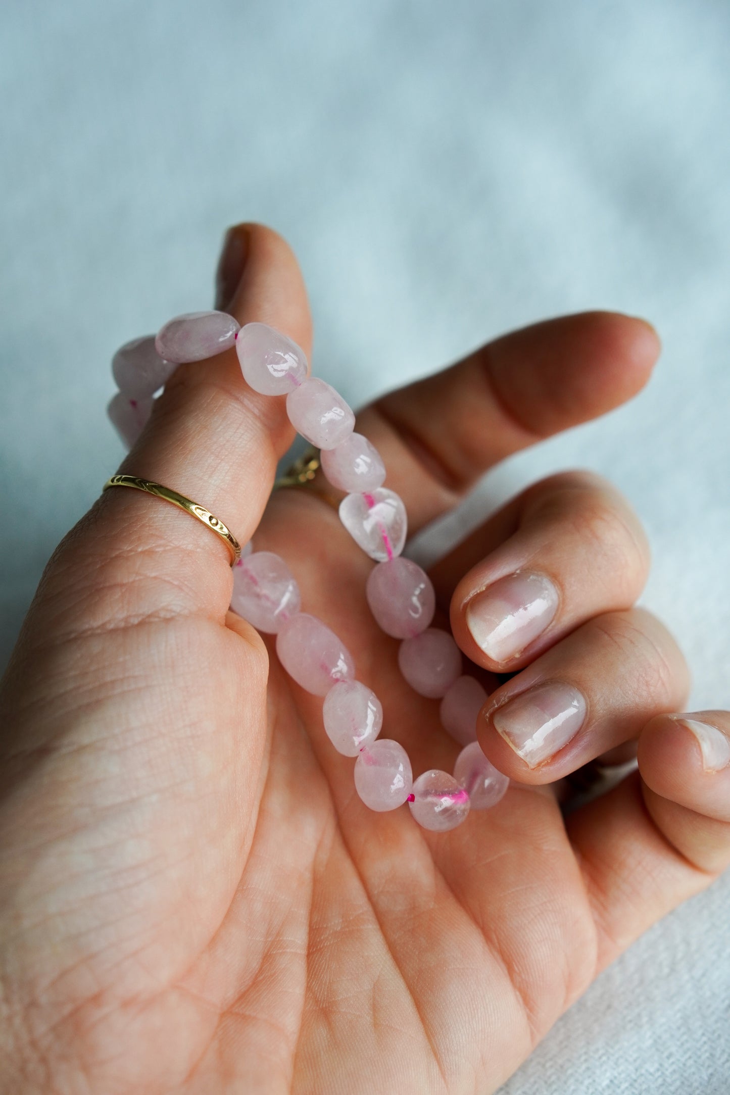 Rose quartz bracelet