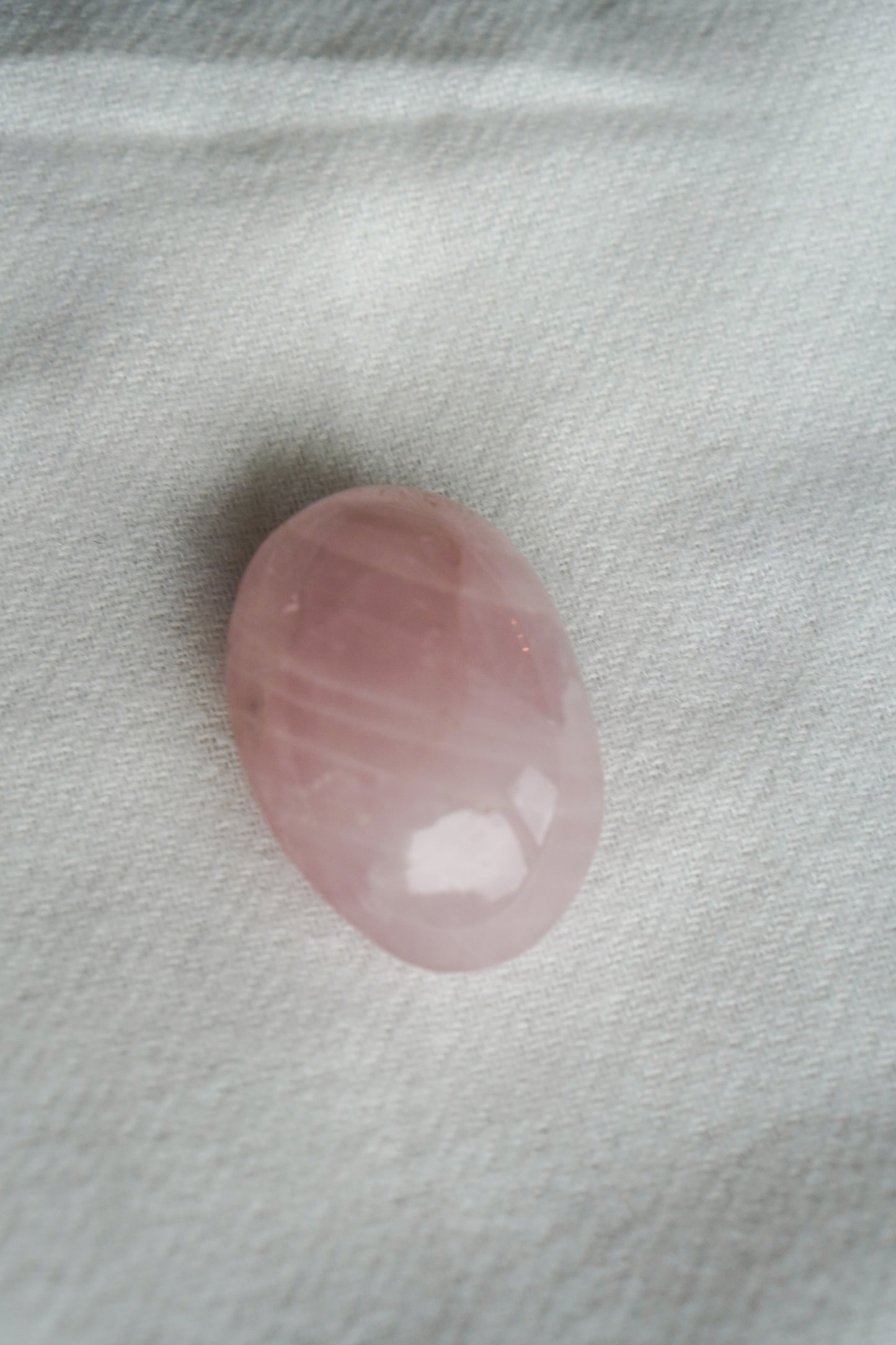 Rose quartz hand stone