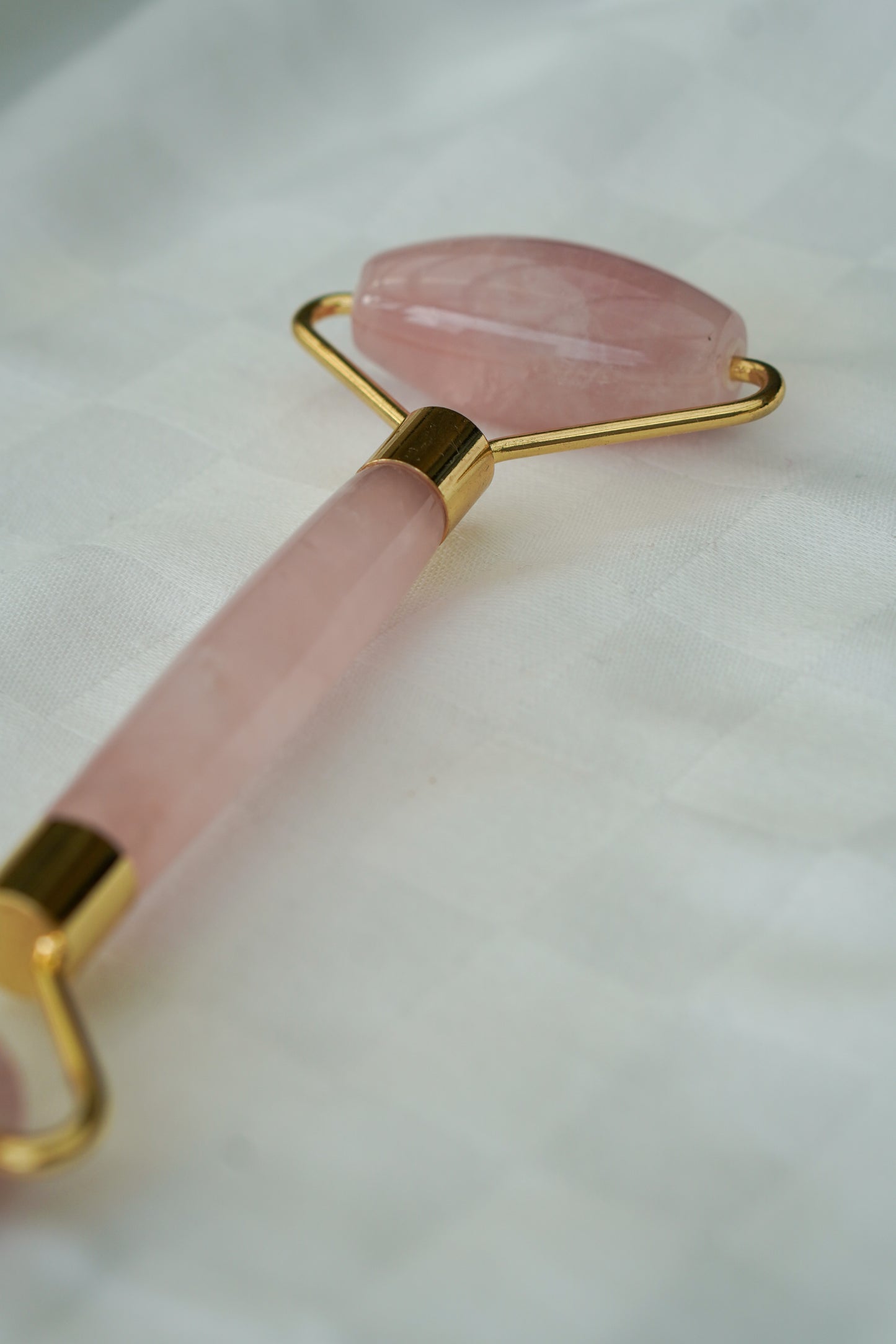 Rose quartz massage roller